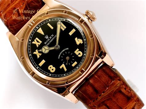 vintage rolex bubbleback pink gold|1930s rolex stainless face numbers.